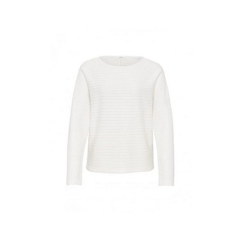 Opus Sweatshirt weiß regular fit (1-tlg)