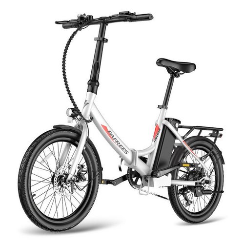 Fafrees E-Bike F20 Light, klapprad mit LCD-Display & 4 Fahrmodi & Brems-Power-Off, 7 Gang, (Packung, mit Akku-Schlüssel), 14,5 Ah Akku, 250 W Motor, Max. 25km/h, bis 120kg, IPV4-wasserdicht