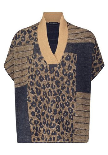 Betty Barclay Sweatponcho mit Color Blocking (1-tlg) Jacquard