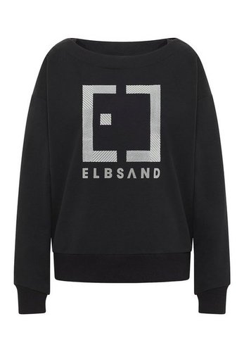 Elbsand Sweatshirt Sweatshirt Fenna Pullover mit großem Frontprint (1-tlg)