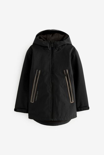 Next Regenjacke Wasserabweisender Mantel mit Fleecefutter (1-St)