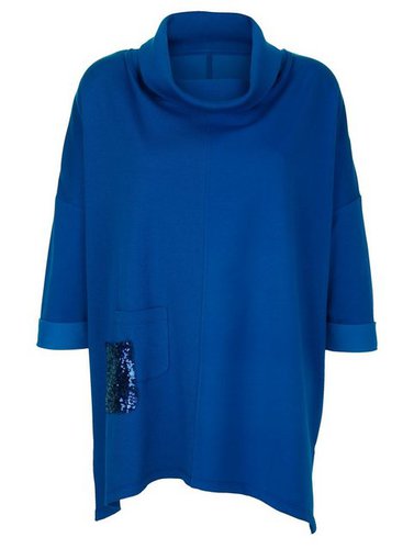 Amy Vermont Sweatshirt Sweatshirt mit halsfernem Rollkragen