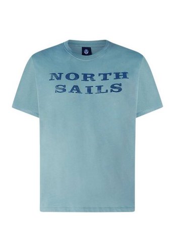 North Sails Sweatshirt T-Shirt T-shirt with lettering Ton-in-Ton-Nähte