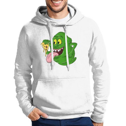 Blondie & Brownie Hoodie Herren Slimer Ghostbusters Geist Pizza Mit Kapuze