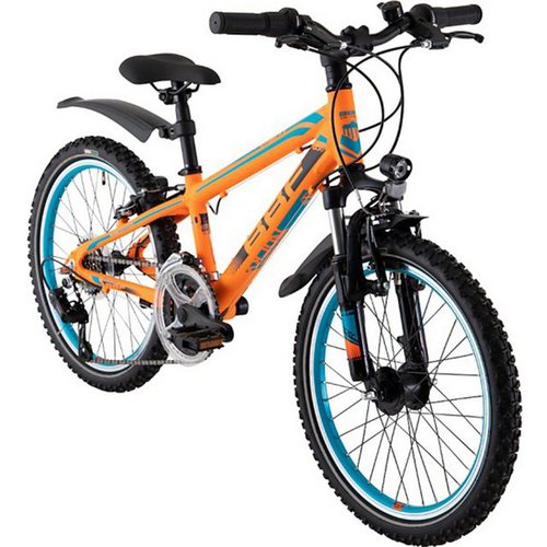 Bbf Bikes Jugendfahrrad Rocky, 12 Gang Shimano Tourney Schaltwerk, Kettenschaltung, Mountainbike Kinderfahrrad 20 Zoll ATB Fahrrad für Mädchen und Jungen