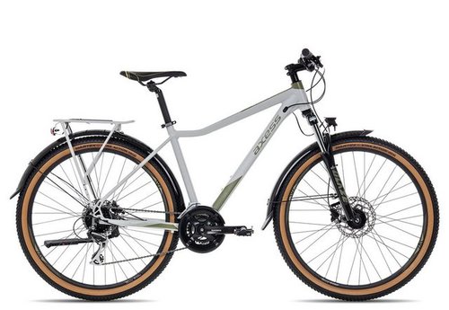 Axess Mountainbike LEENA Street, 16 Gang Shimano Acera M3020 8 speed Schaltwerk, Kettenschaltung, MTB-Hardtail schwarz/grau