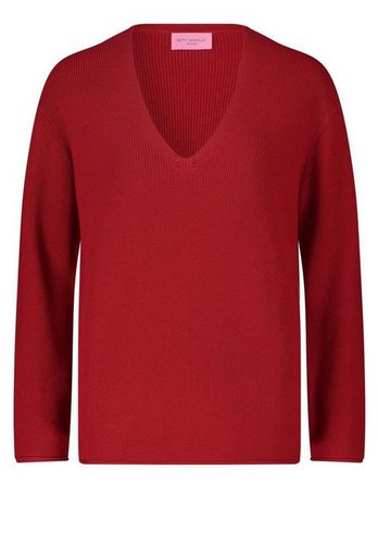 Betty Barclay Sweatshirt Strickpullover Kurz 1/1 Arm, Red Scarlet