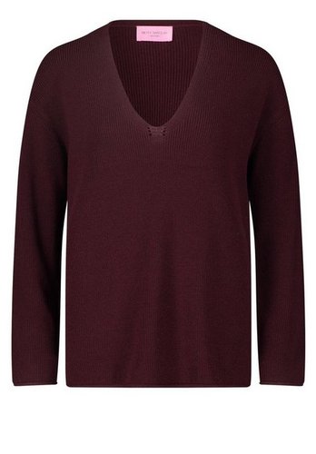 Betty Barclay Sweatshirt Strickpullover Kurz 1/1 Arm, Dark Aubergine