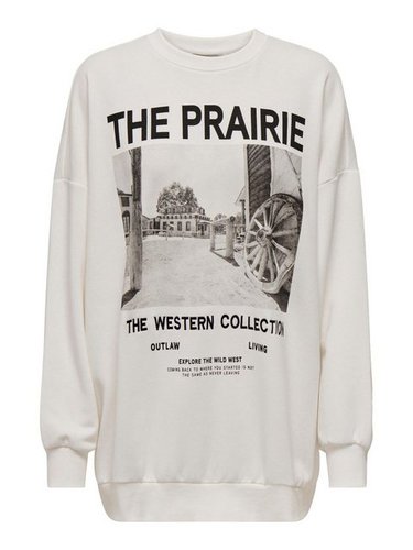 Only Sweatshirt ONLMOLLIE L/S PICTURE O-NECK BOX SW