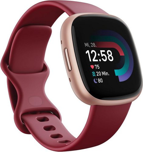 Fitbit Smartwatch Damen & Herren Versa 4 by Google, Fitness-Tracker mit GPS Smartwatch (3,4 cm/1,34 Zoll) Telefonfunktion, 6 Tage Akku, 40+ Trainingsmodi, mit Android / iOS, Smart Uhr Herren, Damen, Uhren, Fitnesstracker, Wasserdicht, Fitbit, Fitnessuhr, Fitness Tracker, Sportuhr, Sportuhren Damen Herren Sport