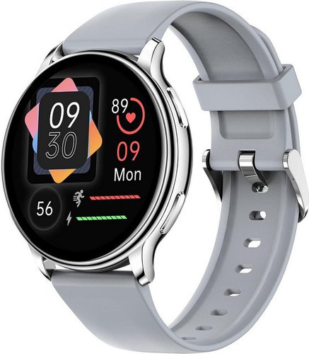 Findtime Smartwatch (1,32 Zoll, Android IOS), Gesundheits Fitnessuhr Whatsapp Funktion Pulsuhr Digitale Armbanduhr