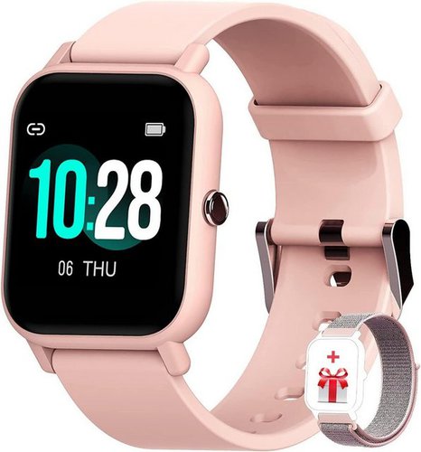 Blackview Smartwatch (1,3 Zoll, Android iOS), Fitness Tracker Touchscreen Fitnessuhr mit SpO2 Pulsuhr Schlafmonitor