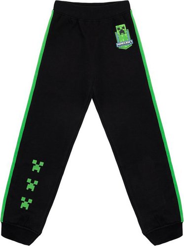 Minecraft Jogginghose Jogginghose Schwarz - Grün Kinder 116 - 152 cm