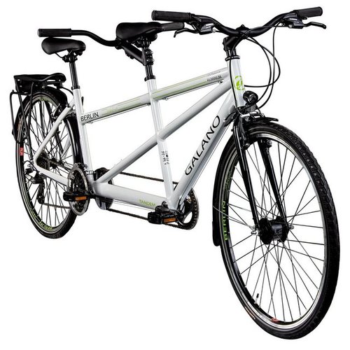 Galano Tandem Berlin, 21 Gang, Kettenschaltung, 700c Tandem Fahrrad Cityrad Trekkingrad 28 Zoll Touring Bike 21 Gänge