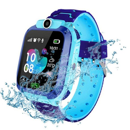 Einemgeld Smartwatch Kinder, Wasserdicht GPS IP67 SOS für Junge Mädchen Student Smartwatch