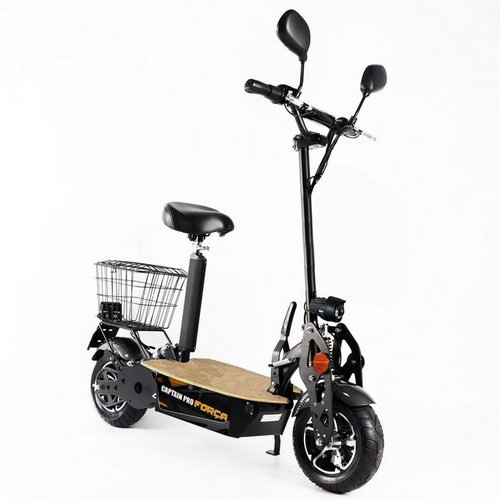 Forca E-Scooter Captain Pro 2000W - 12AHBlei Gel Akku, 50,00 km/h, (Set, Captain Pro 2000W 50km/h 12AH BleiGelAkku), mit Straßenzulassung