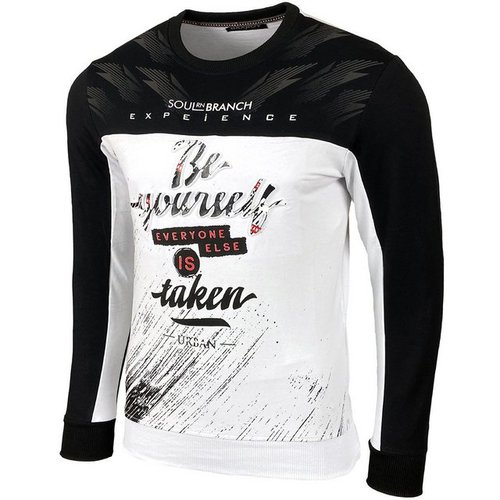 Baxboy Hoodie Herren Sweatshirt Biker Pullover Rundhals Männer Langarmshirt