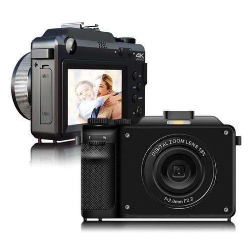 Fine Life Pro X9 Kompaktkamera (48 MP, WLAN (Wi-Fi), inkl. 48MP Digitalkamera)