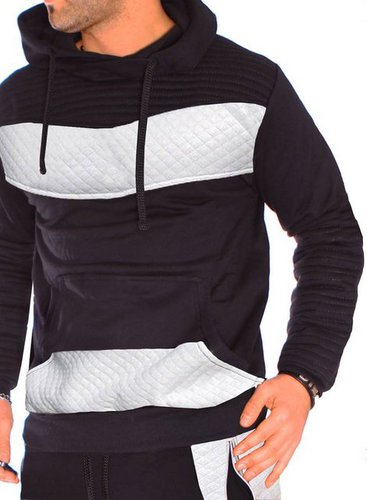 Violento Jogginganzug Herren Sportanzug Trainingsanzug Gym Freizeitanzug Streetwear Hip Hop, 2er Set (Hose + Pullover)