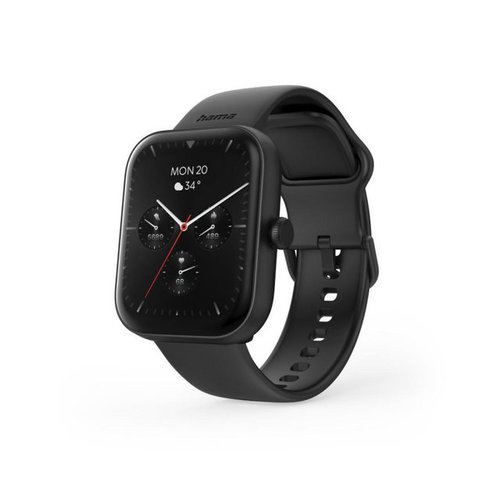 Hama Smartwatch "5000", Telefonfunktion, Schlafanalyse, wasserdicht, Smartwatch