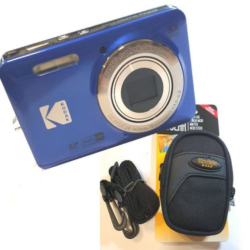 Kodak FZ55 blau + Tasche Gear Kompaktkamera