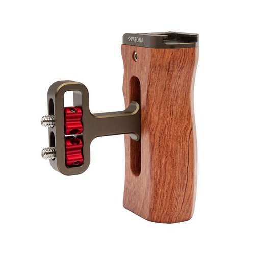 Patona Kamerazubehör-Set Universal-Handgriff für Kamerakäfige aus Holz, (1 tlg), Griff aus Birnbaum Holz