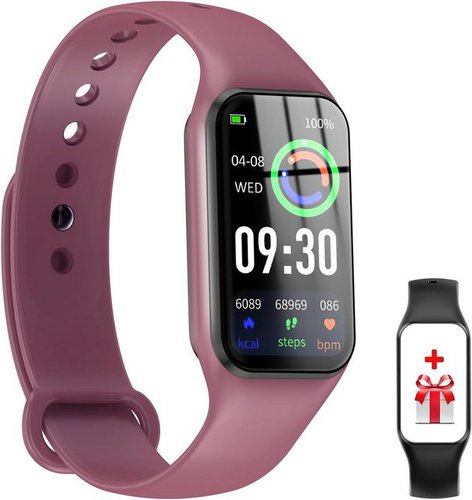 Feipuqu Damen's und Herren's IP68 Wasserdicht Fitness-Tracker Smartwatch (1,47 Zoll, Android/iOS), mit Oximeter(SpO2) Kalorien Schrittzähler, Schlaf & Herzfrequenzmesser