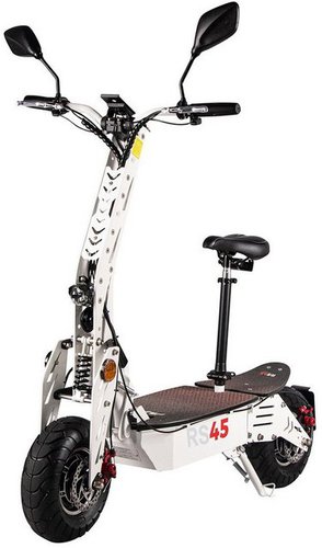 Eflux E-Scooter RS45 Elektro Roller mit Straßenzulassung klappbar, 2000,00 W, 45 km/h, (1 tlg), Scooter - bis 50 km Reichweite - Lithium-Ionen Akku - Allrad