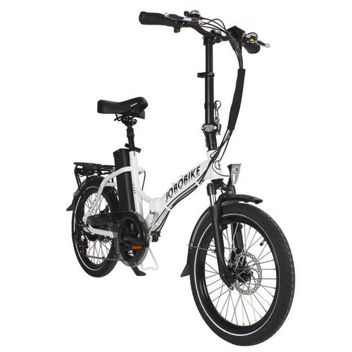 Jobobike E-Bike N11 Sam Klapprad ebike sale 20 Zoll E-Klapprad mit 250W Heckmotor, 7 Gang Shimano Shimano Schaltwerk, Kettenschaltung, Heckmotor, 468 Wh 36V/13 Ah LG Akku, (mit Akku-Ladegerät, Werkzeug, Beleuchtungsset, Fahrradtasche), E-Faltrad E-Cityrad vollgefedertes Elektrofahrrad für Herren Damen
