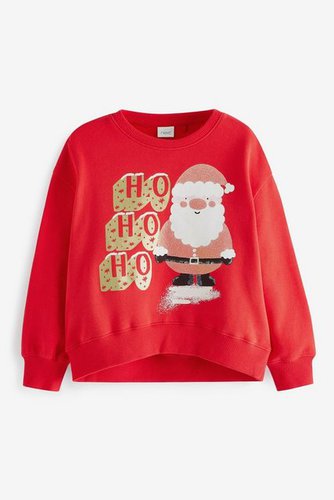 Next Sweatshirt Weihnachtspullover mit Rundhalsausschnitt (1-tlg)