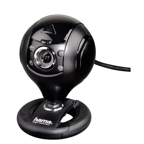 Hama HD Webcam Spy Protect Web-Kamera 720p 30 fps Webcam (mit Mikrofon und LED-Licht verschließbare Linse 720p Auflösung USB 2.0)
