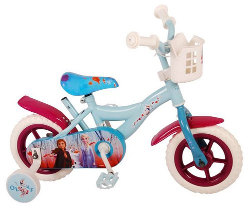 Tpfsports Kinderfahrrad Disney Frozen 10 Zoll, 1 Gang, (Mädchen Fahrrad - Rutschfeste Sicherheitsgriffe), Kinder Fahrrad 10 Zoll mit Stützräder Laufrad Mädchen Kinderrad