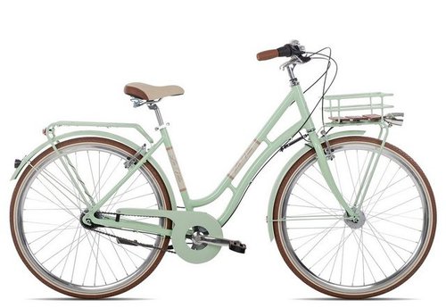 Maxim Cityrad La Vita Nexus, 7 Gang Shimano Nexus 7 Rücktritt Schaltwerk, Citybike grün