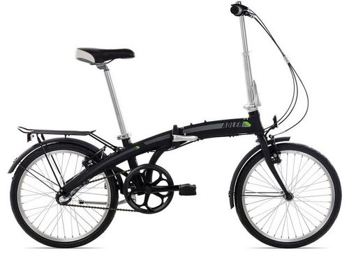 Adler Faltrad Dolphin Nexus, 3 Gang Shimano Nexus 3-Gang Nabenschaltung Schaltwerk, Nabenschaltung Freilauf, Klapprad für Erwachsene 20 Zoll schwarz/grau