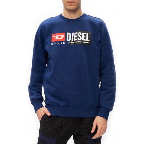 Diesel Sweatshirt Herren Sweatshirt Frühjahr/Sommer Kollektion, Blau Komfort und Stil - Ihr neues Sweatshirt wartet!