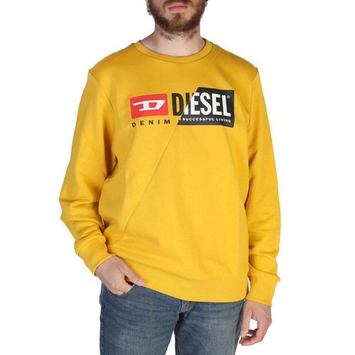 Diesel Sweatshirt Herren Sweatshirt Frühjahr/Sommer Kollektion, Gelb Komfort und Stil - Ihr neues Sweatshirt wartet!
