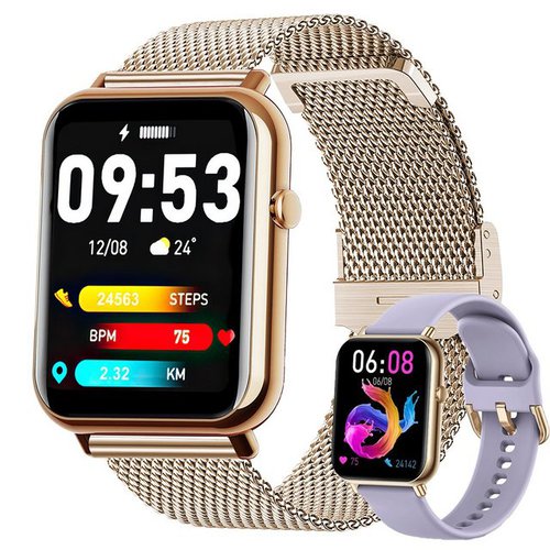 Mutoy Smartwatch, Smartwatch Damen Uhren Herren Fitnessuhr