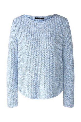 Oui Sweatshirt Pullover, lt blue white