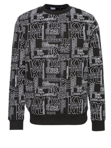 Karl Lagerfeld Sweatshirt mit Allover-Print (1-tlg)