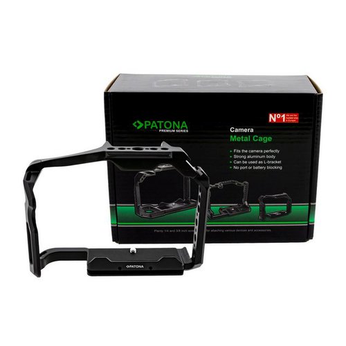 Patona Kamerazubehör-Set Premium Kamera Cage für Panasonic GH6 Aluminium Käfig Gehäuse, (1 tlg), Starkes Aluminiumgehäuse l Arca Swiss kompatibel