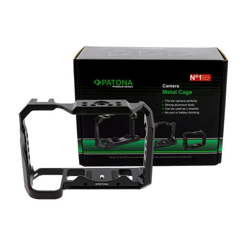 Patona Kamerazubehör-Set Premium Kamera Cage für Nikon Z5 Z6 Z7 Z6II Z7II, (1 tlg), Starkes Aluminiumgehäuse l Aluminium Käfig Gehäuse