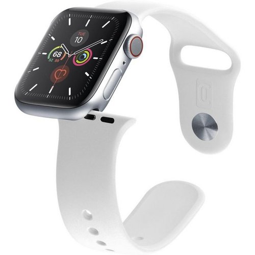 Cellularline Armband URBAN für Apple Watch - weiß Smartwatch, Uhrenarmband URBAN für Apple Watch 38/40, Elegantes weißes Design