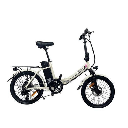 Bikesly E-Bike Alu 20" Klappbar Elektrofahrrad Faltbike E-Bike ebike, 7 Gang, Kettenschaltung