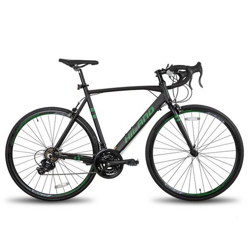 Hiland Rennrad 700C Aluminium Rennrad Road Bike,21 Gänge 28 Zoll für Herren Damen, 21 Gang Shimano TY300 Schaltwerk, Kettenschaltung, (set), für Damen und Herren 160 - 195 cm City Commuter Fahrrad