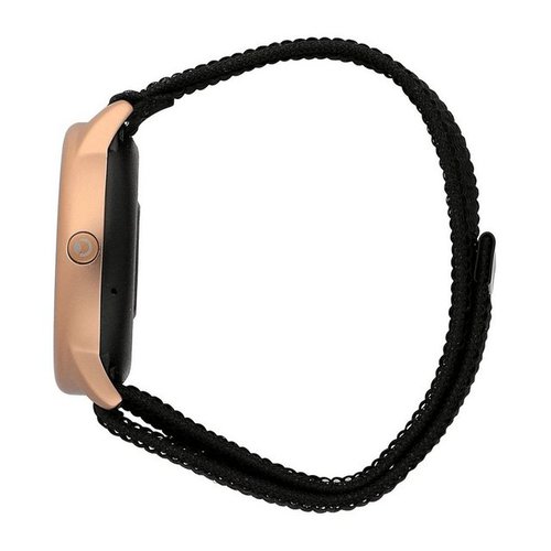 Sector Herren Armbanduhr Smartwatch, Analog-Digitaluhr, Herren Smartwatch rund, groß (ca. 46mm), Nylonarmband schwarz, Sport