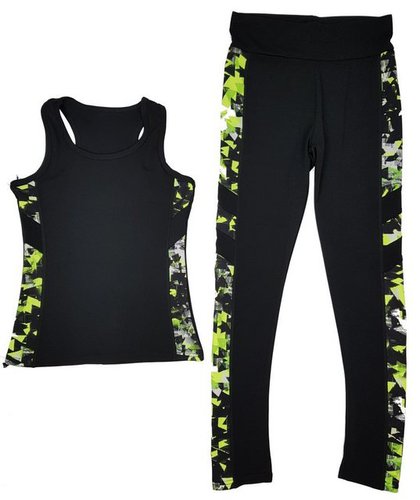 Girls Fashion Trainingsanzug Sport- & Freizeitset, Tank-Top und Leggings, R1-D138