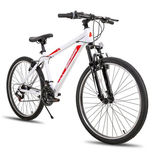 Hiland Mountainbike Huntaway 26 Zoll MTB mit Federgabel,Jugend Fahrrad, 21 Gang, Kettenschaltung