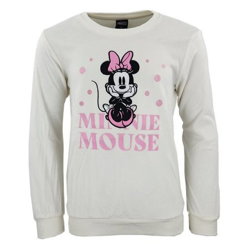 Disney Sweater Minnie Maus Mädchen Kinder Velour Pullover Gr. 104 bis 134
