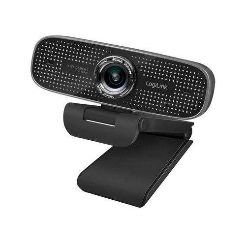 Logilink Webcam 1080p FHD Webcam + Dual-Mikro 100° schwarz Webcam