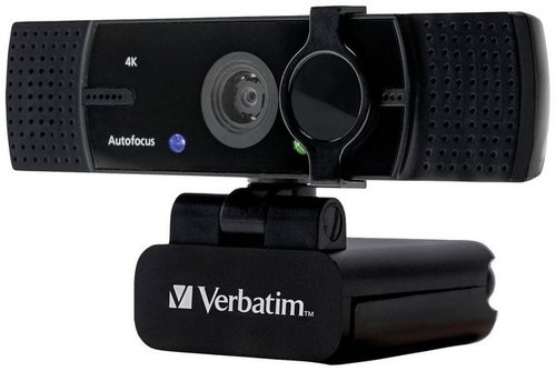 Verbatim Webcam mit Dual Mikro AWC-03 Ultra HD 4K Autofokus retail Webcam